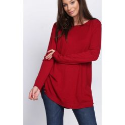 Bordowy Sweter Coming Home. Czerwone bez kategorii Born2be, m, z okrągłym kołnierzem. Za 79,99 zł.