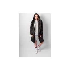 HOODIE BLACK OVERSIZE COAT. Czarne płaszcze damskie Rest_factory, s, z aplikacjami, z poliesteru. Za 369,90 zł.