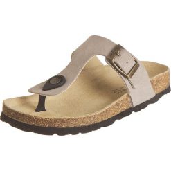 Buty dziecięce: Skórzane japonki w kolorze beżowym