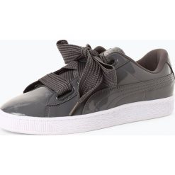 Puma - Tenisówki damskie – Basket, szary. Szare trampki dziewczęce Puma, ze skóry. Za 299,95 zł.