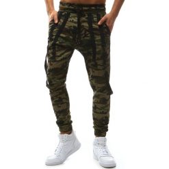 Joggery męskie: Spodnie męskie joggery woodland camo (ux1131)