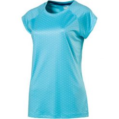 Puma Koszulka Sportowa Graphic Ss Tee W Nrgy Turquoise Aop Xs. Niebieskie topy sportowe damskie marki Puma, xs, ze skóry, z dekoltem na plecach. W wyprzedaży za 109,00 zł.