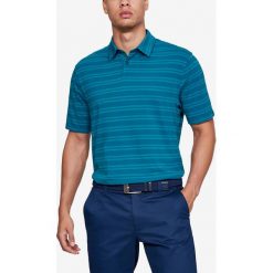 Under Armour Charged Cotton® Scramble Polo Koszulka Niebieski. Niebieskie podkoszulki męskie Under Armour, s, w paski, z elastanu, bez rękawów. Za 240,95 zł.