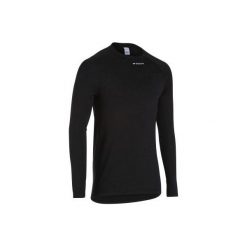 Koszulka Termoaktywna Długi Rękaw Na Rower 100 Męska B'twin. Czarne t-shirty damskie marki B'TWIN, xl, z poliesteru, z długim rękawem, rowerowe. Za 29,99 zł.