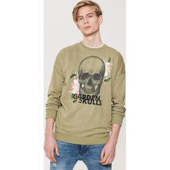 Bluzy męskie: Bluza z motywem – Zielony