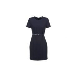 Sukienki krótkie Tommy Hilfiger MANSI D3 DRESS SS. Niebieskie sukienki mini marki TOMMY HILFIGER, z krótkim rękawem. Za 807,20 zł.