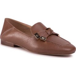 Mokasyny MICHAEL MICHAEL KORS - Ripley Loafer 40S0RIFP1L Luggage. Pomarańczowe mokasyny damskie MICHAEL Michael Kors, na co dzień, bez wzorów, ze skóry, bez obcasa, na płaskiej podeszwie, bez zapięcia. Za 699,00 zł.