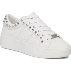 Sneakersy STEVE MADDEN - Belle Sneaker SM11000060-02002-180 Wht Snake. Białe półbuty damskie Steve Madden, na co dzień, bez wzorów, ze skóry ekologicznej, bez obcasa, na płaskiej podeszwie, bez zapięcia. W wyprzedaży za 299,00 zł.