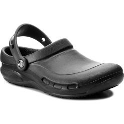 Klapki CROCS - Bistro 10075 Black. Czarne klapki damskie Crocs, bez wzorów, z tworzywa sztucznego, bez obcasa. W wyprzedaży za 159,00 zł.
