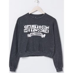 Bluza Cartoon Network - Czarny. Czarne bluzy damskie Sinsay, s, bez wzorów, bez rękawów, bez kaptura. Za 49,99 zł.