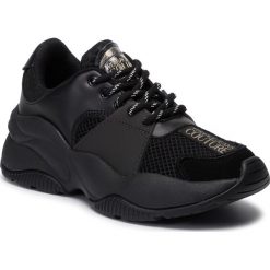 Sneakersy VERSACE JEANS COUTURE - E0VUBSI2 71181 899. Czarne półbuty damskie Versace Jeans Couture, z jeansu. Za 799,00 zł.