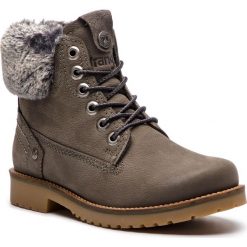 Trapery WRANGLER - Creek Alaska WL182502 Grey 55. Szare trapery damskie Wrangler, ze skóry, bez obcasa, bez zapięcia. W wyprzedaży za 289,00 zł.