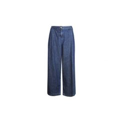 Spodnie z lejącego materiału Patrizia Pepe 8P0110/A2HM-I235. Niebieskie spodnie damskie Patrizia Pepe. Za 289,00 zł.