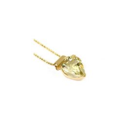Colare Kwarc Lemon Szlif Łezka złoto. Zielone naszyjniki damskie Brazi druse jewelry, z kwarcem, srebrne. Za 225,00 zł.