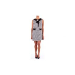 Sukienki krótkie L'atelier De La Mode HAPPY. Szare sukienki damskie L'atelier De La Mode, s, bez wzorów, bez kołnierzyka, z krótkim rękawem, krótkie, mini. Za 722,98 zł.
