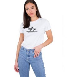 Koszulka t-shirt Alpha Industries basic 196051-09. Białe koszulki damskie Alpha Industries, xl, bez wzorów, bez kołnierzyka. Za 83,99 zł.