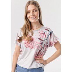 Jasnoszara Koszula Theney. Szare koszule damskie Born2be, xl, bez wzorów, bez kołnierzyka, bez rękawów. W wyprzedaży za 29,99 zł.