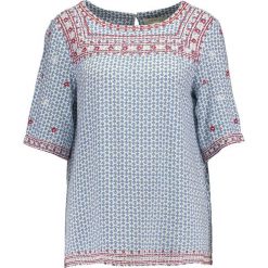 Bluzki asymetryczne: Cortefiel PRINT BORD Bluzka light blue