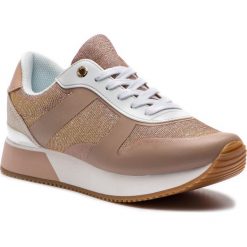 Sneakersy TOMMY HILFIGER - Glitter City Sneaker FW0FW03772 Monrovia 716. Różowe półbuty damskie TOMMY HILFIGER, ze skóry. Za 399,00 zł.