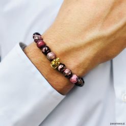Bransoletka męska SUMMER DREAMIN. Żółte bransoletki męskie marki Pakamera, z kryształem, złote. Za 190,00 zł.