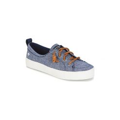 Buty Sperry Top-Sider CREST VIBE CREPE CHAMBRAY. Niebieskie topy damskie Sperry Top-Sider, bez wzorów, bez kołnierzyka. W wyprzedaży za 247,20 zł.