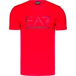 T-shirt EA7 EMPORIO ARMANI Czerwony. Czerwone t-shirty męskie marki EA7 Emporio Armani, bez wzorów, z elastanu, z okrągłym kołnierzem. Za 310,00 zł.