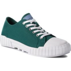 Trampki CALVIN KLEIN JEANS - Beato S1748 Bottle Green. Zielone półbuty męskie Calvin Klein Jeans, bez wzorów, z jeansu, bez zapięcia. W wyprzedaży za 309,00 zł.
