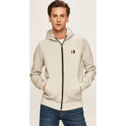 Tommy Hilfiger - Bluza. Czarne bluzy męskie TOMMY HILFIGER, s, z nadrukiem, z bawełny, z kapturem, bez rękawów, z kapturem. Za 599,90 zł.