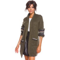 Swetry damskie: Kardigan "Anna" w kolorze khaki