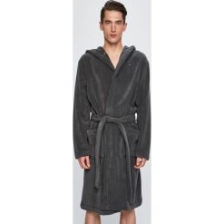 Tommy Hilfiger - Szlafrok. Szare szlafroki męskie TOMMY HILFIGER, s, bez wzorów, z bawełny, bez rękawów, z kapturem. Za 449,90 zł.
