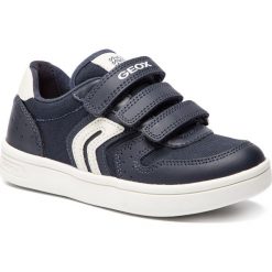 Sneakersy GEOX - J Djrock B. B J825VB 01043 C4211 Navy/White. Niebieskie trampki chłopięce Geox, bez wzorów, ze skóry, na rzepy. W wyprzedaży za 159,00 zł.