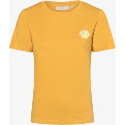 Minimum - T-shirt damski – Kimma, żółty. Żółte t-shirty damskie Minimum, s, z haftami, bez kołnierzyka. Za 179,95 zł.