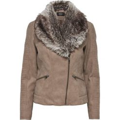 ONLY Damska kurtka Sassy Faux Leather Fur Biker Otw Desert Taupe (rozmiar 36). Kurtki damskie ONLY, bez wzorów, eleganckie. W wyprzedaży za 151,00 zł.