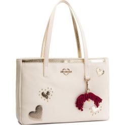 Torebka LOVE MOSCHINO - JC4055PP17LF0110 Avorio. Brązowe torebki klasyczne damskie Love Moschino, bez wzorów, ze skóry ekologicznej, klasyczne, bez dodatków. W wyprzedaży za 539,00 zł.