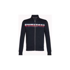 Bluzy Tommy Hilfiger MW0MW09521 TOMMY ZIP TROUGH. Niebieskie bluzy męskie TOMMY HILFIGER, m, bez wzorów, bez kołnierzyka, bez rękawów, bez kaptura. Za 391,71 zł.