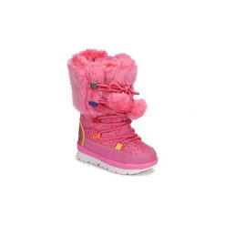 Śniegowce Dziecko Agatha Ruiz de la Prada APRESKI. Różowe kozaki dziewczęce Agatha Ruiz de la Prada, bez wzorów, bez obcasa. Za 239,00 zł.