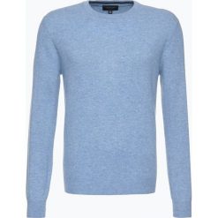 Andrew James - Sweter męski z czystego kaszmiru, niebieski. Niebieskie swetry klasyczne męskie Andrew James, l, z dzianiny. Za 549,95 zł.