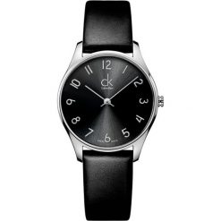 ZEGAREK CALVIN KLEIN CLASSIC MIDSIZE K4D221CX. Czarne zegarki męskie marki Calvin Klein, szklane. Za 679,00 zł.