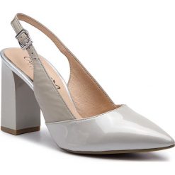 Sandały CAPRICE - 9-29604-22 LT Grey Comb 208. Szare klapki damskie Caprice, bez wzorów, ze skóry, bez obcasa, na obcasie. W wyprzedaży za 169,00 zł.