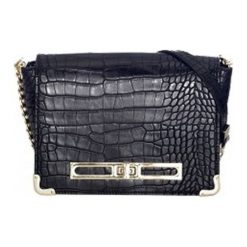 Juno Torebka Crossbody Czarna. Czarne torebki klasyczne damskie Juno, bez wzorów, ze skóry, bez dodatków. Za 169,00 zł.