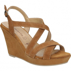 SANDAŁY TAMARIS 1-28362-26. Brązowe sandały damskie Tamaris. Za 149,99 zł.