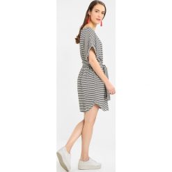 Sukienki: American Vintage MUM SHORT SLEEVE TIE WAIST STRIPE DRESS Sukienka letnia plomb raye blanc
