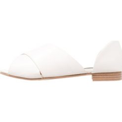 Creepersy damskie: Lost Ink Wide Fit CLARA CROSSOVER FLAT Półbuty wsuwane white