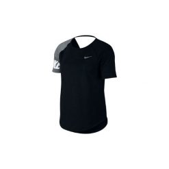T-shirty z krótkim rękawem Nike CAMISETA W NK MILER TOP SS SD. Czarne topy damskie Nike, m, bez wzorów, bez kołnierzyka. Za 163,04 zł.