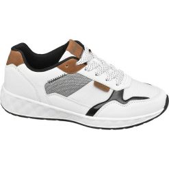 Sneakersy damskie Bench białe. Białe sneakersy damskie Bench, z materiału. Za 139,90 zł.