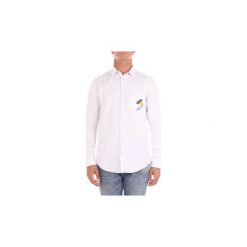 Koszule z długim rękawem Msgm 2440ME40LX184284. Szare koszule męskie MSGM, m, bez wzorów, bez kołnierzyka, z długim rękawem. Za 625,92 zł.