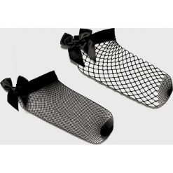 Answear - Skarpetki (2 pack). Czarne skarpetki damskie ANSWEAR, bez wzorów. Za 29,90 zł.