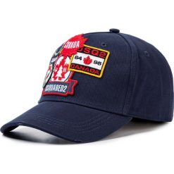 Czapka z daszkiem DSQUARED2 - Patch Cargo Baseball Caps BCM0242 05C00001 3073 Navy. Niebieskie czapki męskie Dsquared2, bez wzorów, z bawełny. W wyprzedaży za 589,00 zł.