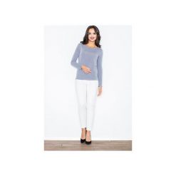 Sweter M244 Szary. Szare swetry damskie FIGL, xl, bez wzorów, z długim rękawem, długie, bez kaptura. Za 89,00 zł.