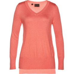 Swetry klasyczne damskie: Sweter z kaszmirem bonprix mandarynka
